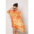 2016 nouveau design chiffon imprimé Long Beach Dress Cover Up Beach Dress